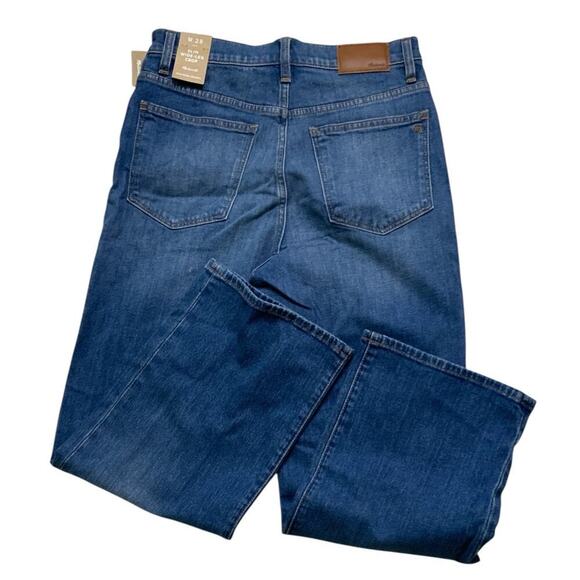Madewell Jeans Womens 28 Slim Wide Leg Crop Button Fly Mid Wash Streetwear Denim - Picture 4 of 16